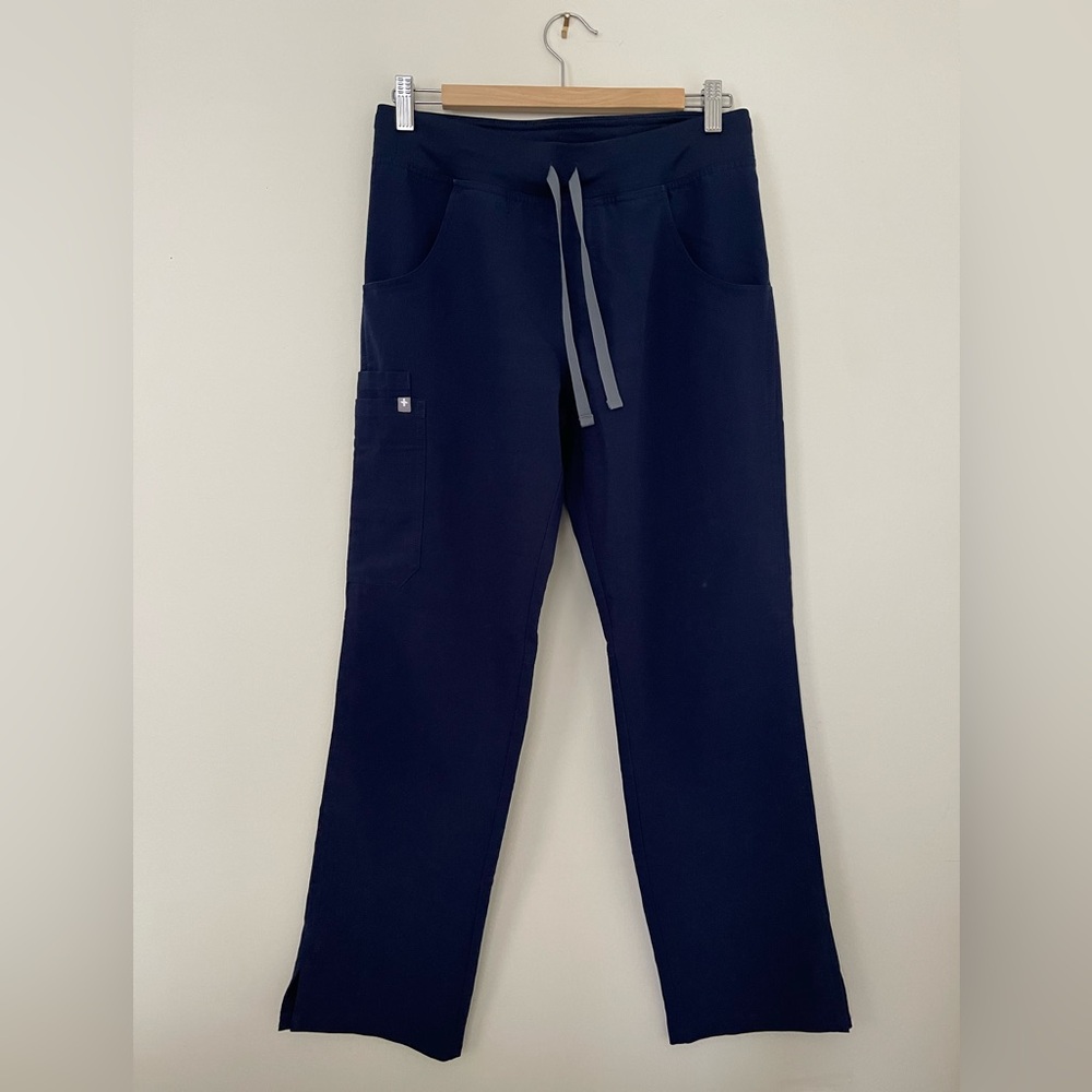 Figs Navy Kade Straight Leg Scrub Pants